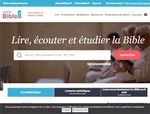 Tablet Screenshot of lire.la-bible.net